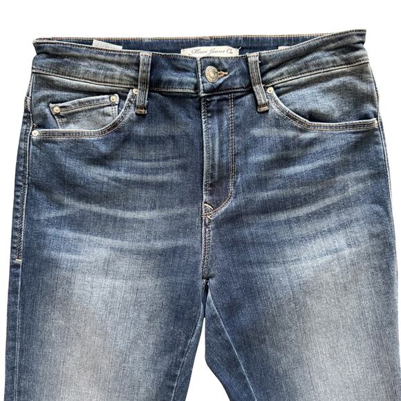 Mavi Jeans Women's Size 28 Tess High Rise Skinny Shaded Eyelet Ankle Artsy Boho - Picture 4 of 16